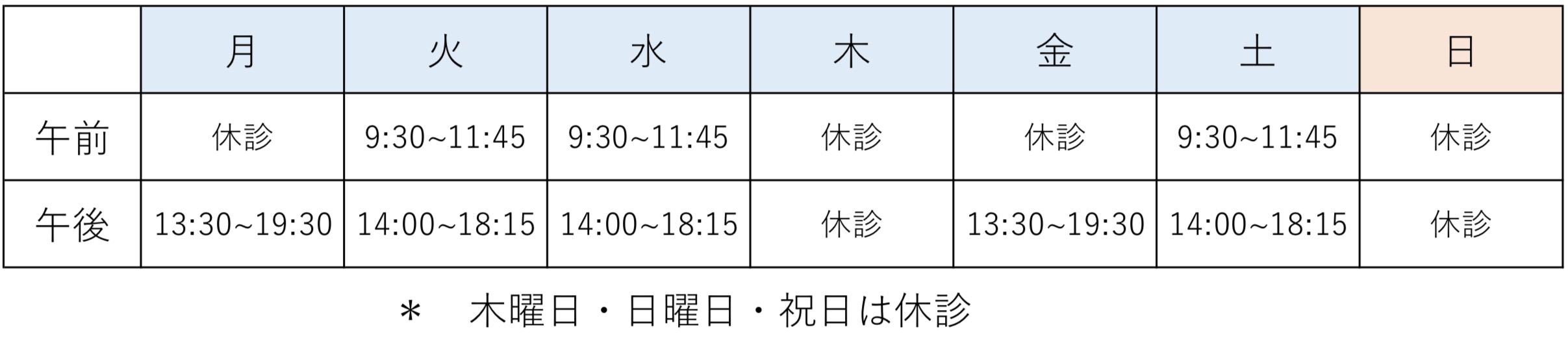 やまうち小児歯科診療時間営業時間